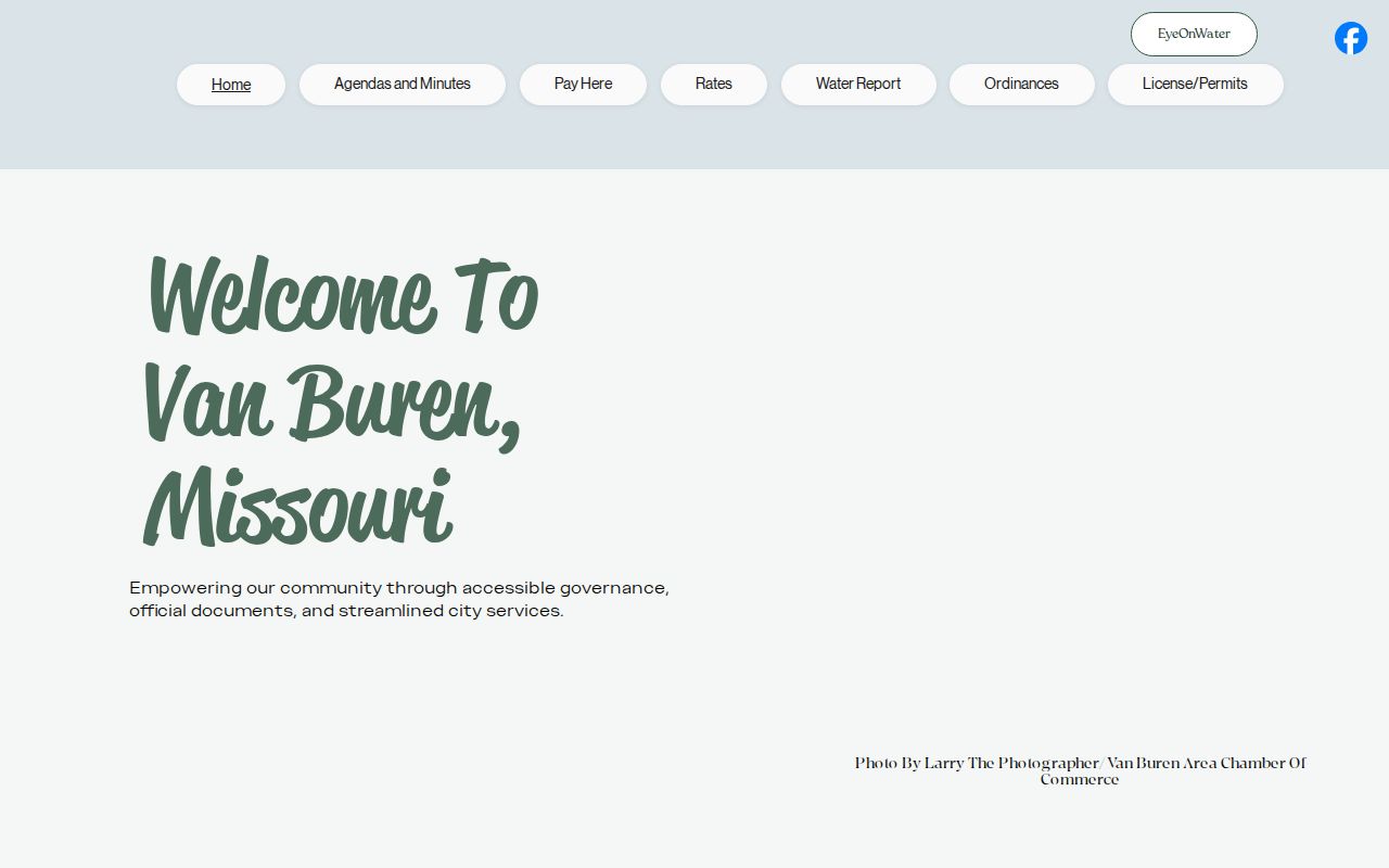 Van Buren Missouri official city source for recent arrest contact routing